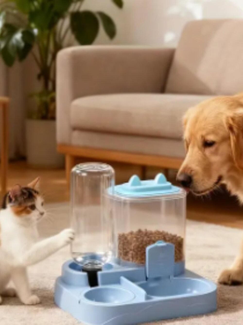 2 in 1 Automatic Gravity Feeder and Water Dispenser Combo
